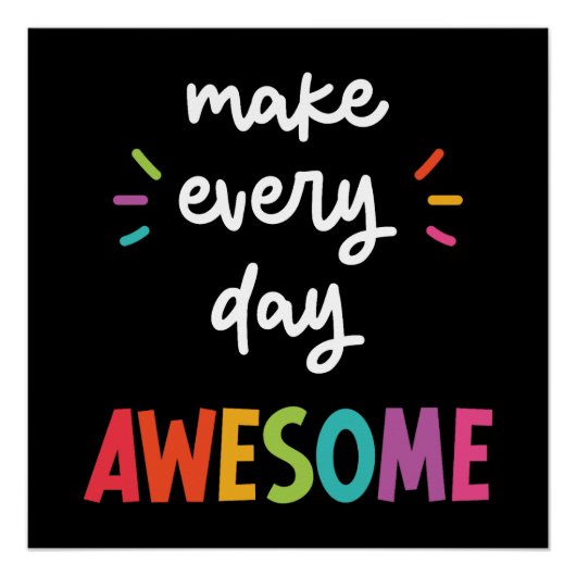 毎日ブラックメイク素晴らし ポスター (正面)