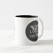 毎日ブランドをスタート：カスタムロゴ・コーヒー ツートーンマグカップ (正面右)