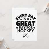 毎日ホッケー素晴らしの日だ。 カード (正面/裏面インサイチュ)