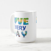 毎日マッチする愛の大地 コーヒーマグカップ (正面左)