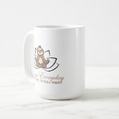 毎日ヨガ コーヒーマグカップ (正面左)