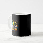毎日レベルアップ！ゲーマー男子のCkスクールTシャツ コーヒーマグカップ (正面左)