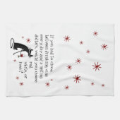 毎日ワインか100万ドル?おもしろい引用文 キッチンタオル (横)