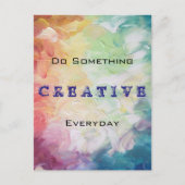 毎日何かクリエイティブするやる気を起こさせる ポストカード (正面)