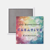 毎日何かクリエイティブするやる気を起こさせる マグネット (正面/裏面)