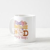 毎日何か良いものを見つける コーヒーマグカップ (正面左)