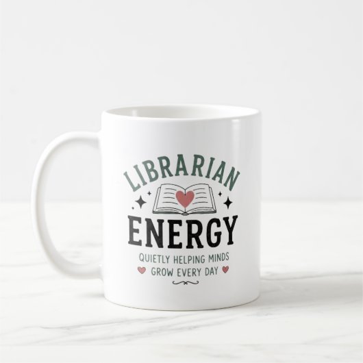 毎日助ける心が育つ司書エネルギー コーヒーマグカップ (左)