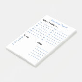 毎日及び一時間毎のスケジュール ポストイット (アングル)