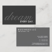 毎日夢を見る（色のカスタマイズ可能） 名刺 (正面/裏面)