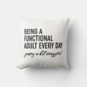 毎日大人として機能的な存在は少しExcのようである クッション (正面)