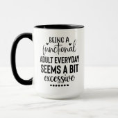 毎日大人の人間って少し感じ マグカップ (左)