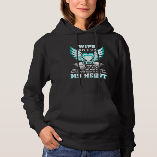 毎日妻を恋しがるTシャツ、妻を亡くした夫のための服 パーカ (正面)