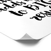 毎日少し進歩してね、ブラックやる気を起こさせる ポスター (角)