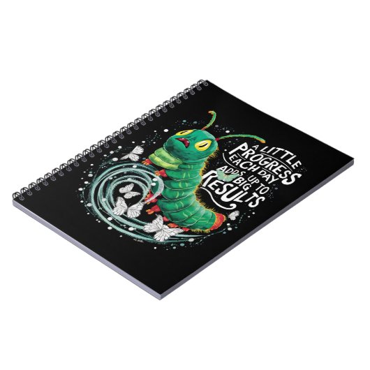 毎日少し進歩する空腹の毛虫 ノートブック (左側)