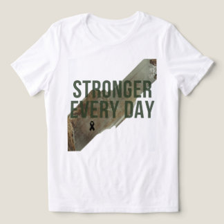 毎日強くなる 女性用シャツ - 励ましの力 トライブレンドＴシャツ