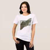 毎日強くなる 女性用シャツ - 励ましの力 トライブレンドＴシャツ (正面全面)