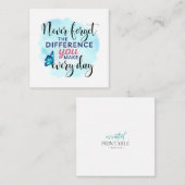 毎日忘れの違いはない ノートカード (正面/裏面)