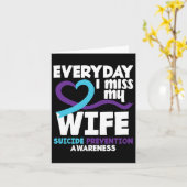 毎日恋しく思妻の自殺防止待ち カード (黄色い花)