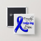 毎日恋しく思息子結腸がん 缶バッジ (正面&裏面)