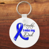 毎日恋しく思私のパパ結腸がん キーホルダー (正面)