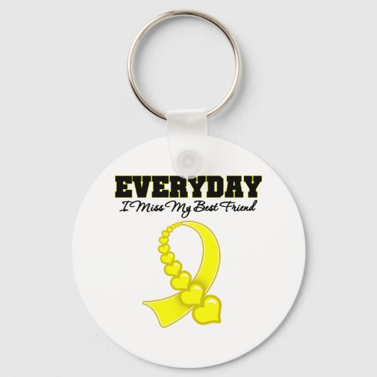 毎日恋しく思私の友最高の友の軍隊 キーホルダー (正面)