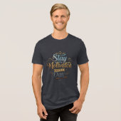 毎日意欲を起こ滞在 – Bella+Canvas Tri-blend トライブレンドTシャツ (正面全面)