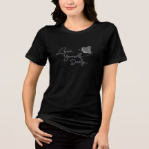 毎日愛してグラフィックTシャツ