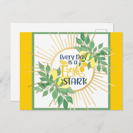 毎日感動的が新しいスタートだ ポストカード (正面/裏面)