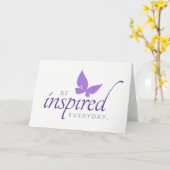 毎日感動的のインスパイア蝶である カード (黄色い花)