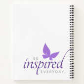 毎日感動的のインスパイア蝶である ノートブック (裏面)