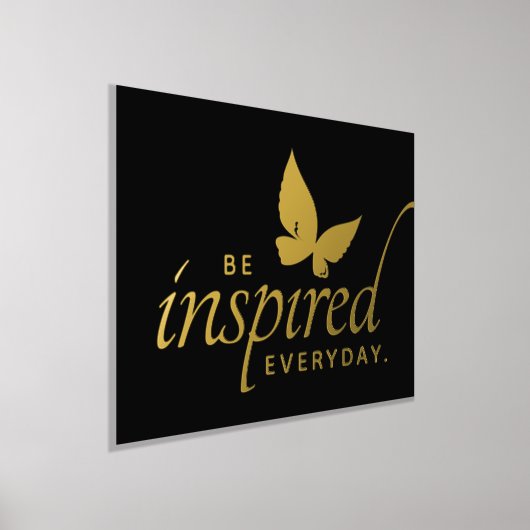毎日感動的のインスパイア蝶である 箔ポスター (レイダウン)