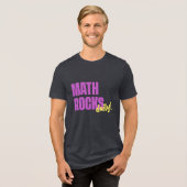 毎日数学最高! かっこいい トライブレンドTシャツ (正面全面)