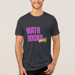 毎日数学最高! かっこいい トライブレンドTシャツ
