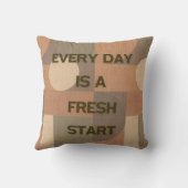 毎日新しいスタートだ クッション (裏面)