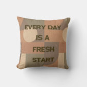 毎日新しいスタートだ クッション (正面)