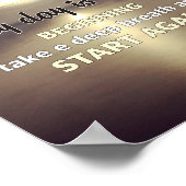 毎日新しい始まりだ ポスター (角)