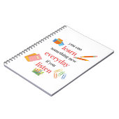 毎日新し学いものを作るもしことができる ノートブック (左側)