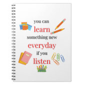 毎日新し学いものを作るもしことができる ノートブック (正面)