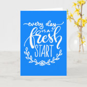 毎日新たなスタートを切る カード (黄色い花)