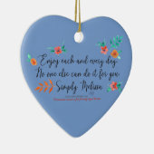 毎日楽しむのハート型オーナメント セラミックオーナメント (右)