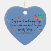 毎日楽しむのハート型オーナメント セラミックオーナメント (裏面)
