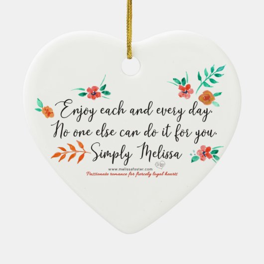 毎日楽しむのハート型オーナメント セラミックオーナメント (裏面)