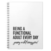 毎日機能的な大人であること ノートブック (正面)
