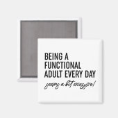 毎日機能的な大人であること マグネット (正面/裏面)