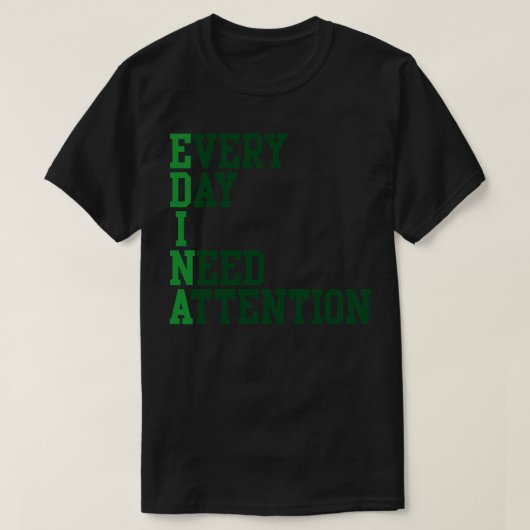 毎日注意が必要 Tシャツ (デザイン正面)