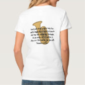 毎日生まれ音楽のバースト Tシャツ (裏面)