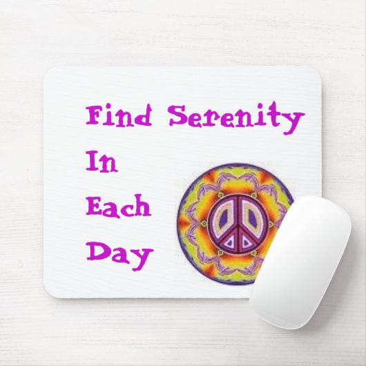 毎日発見の平静 マウスパッド (マウス)