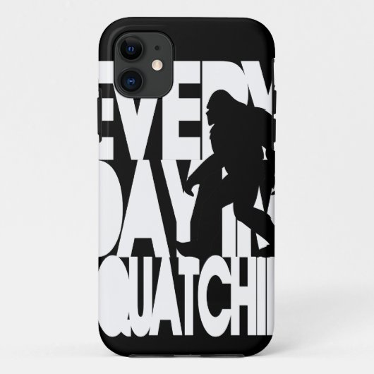 毎日私は白黒Squatchinです Case-Mate iPhoneケース (裏面)