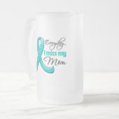 毎日私は私のお母さんに卵巣癌を恋しく思います フロストグラスビールジョッキ (正面左)