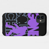 毎日私はSquatchinの黒および紫色です Case-Mate iPhoneケース (裏面(横))
